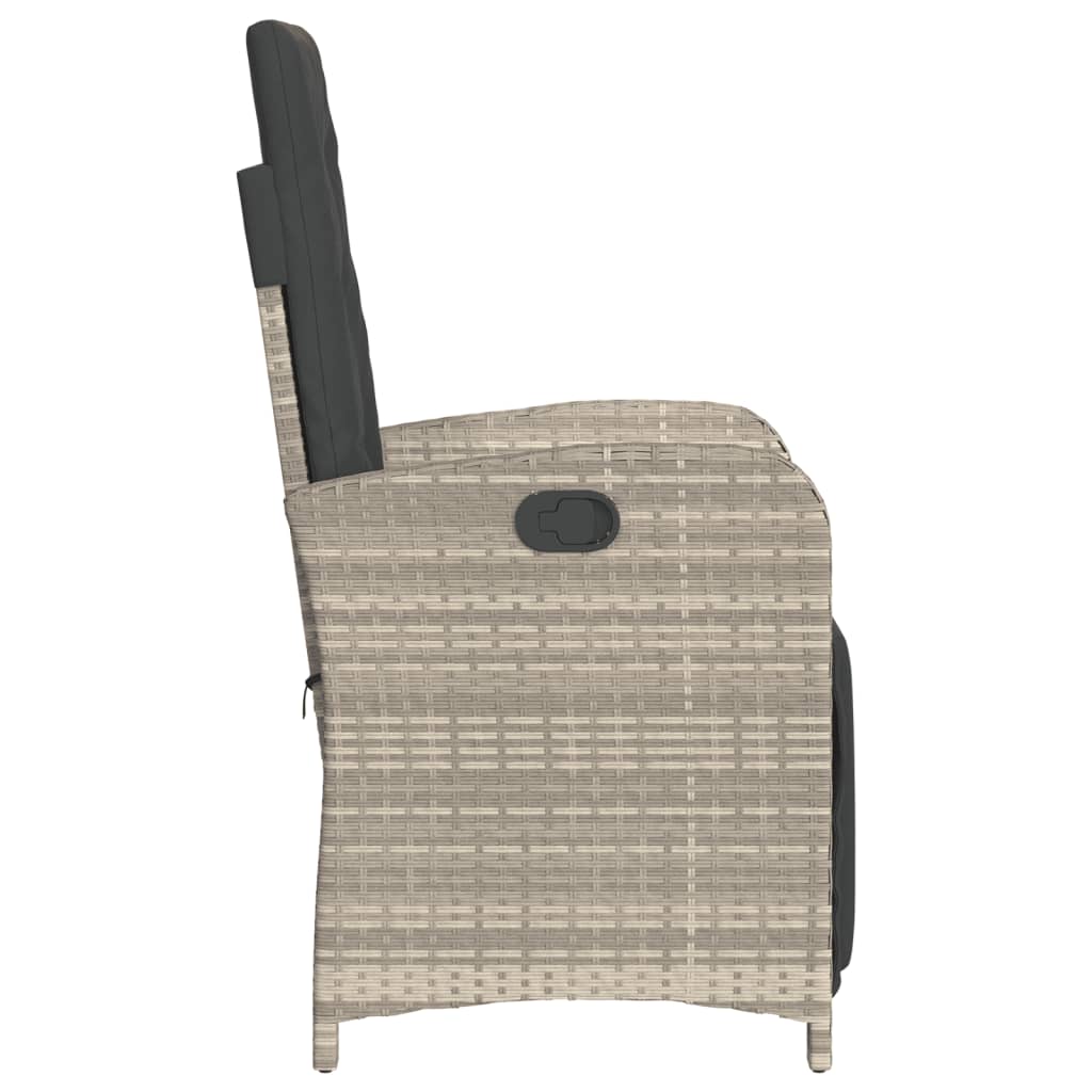 3-Tlg. Bistro-Set Mit Kissen Poly Rattan