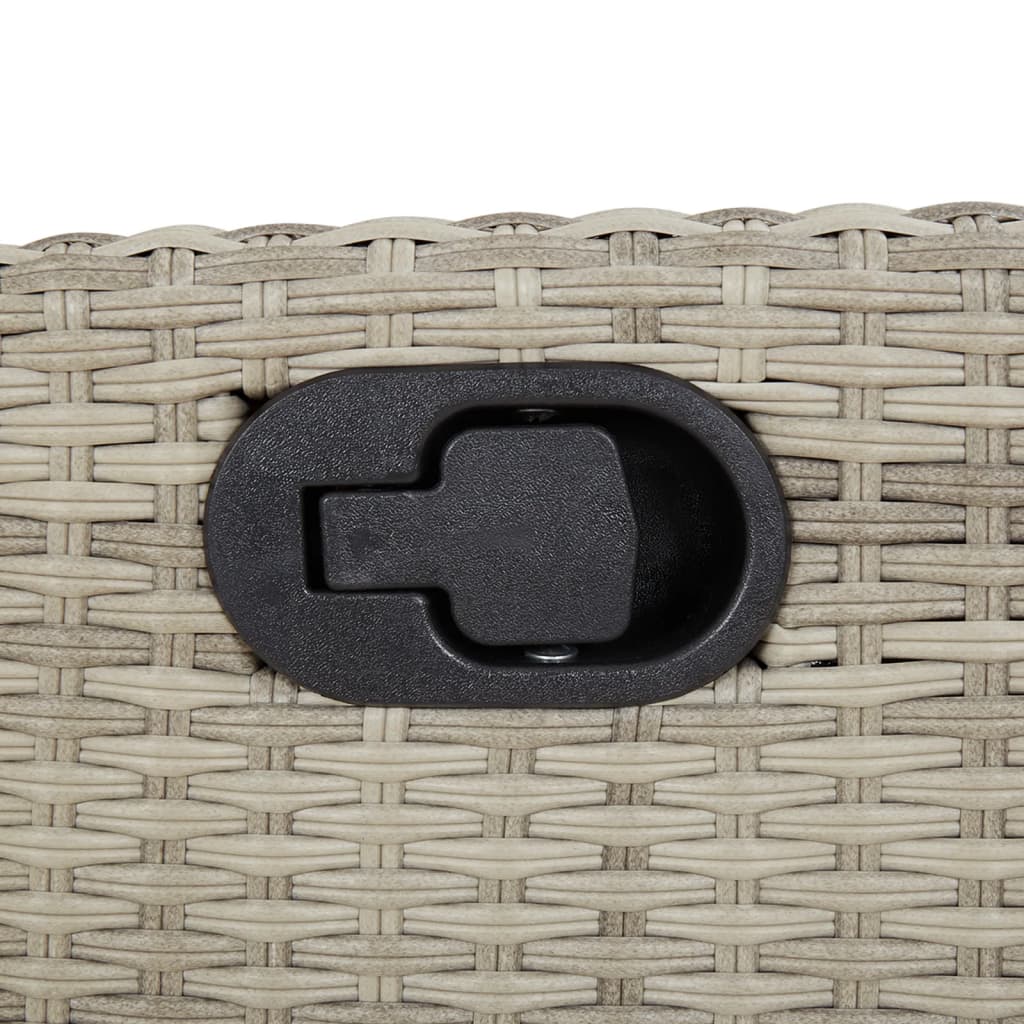 3-Tlg. Bistro-Set Mit Kissen Poly Rattan