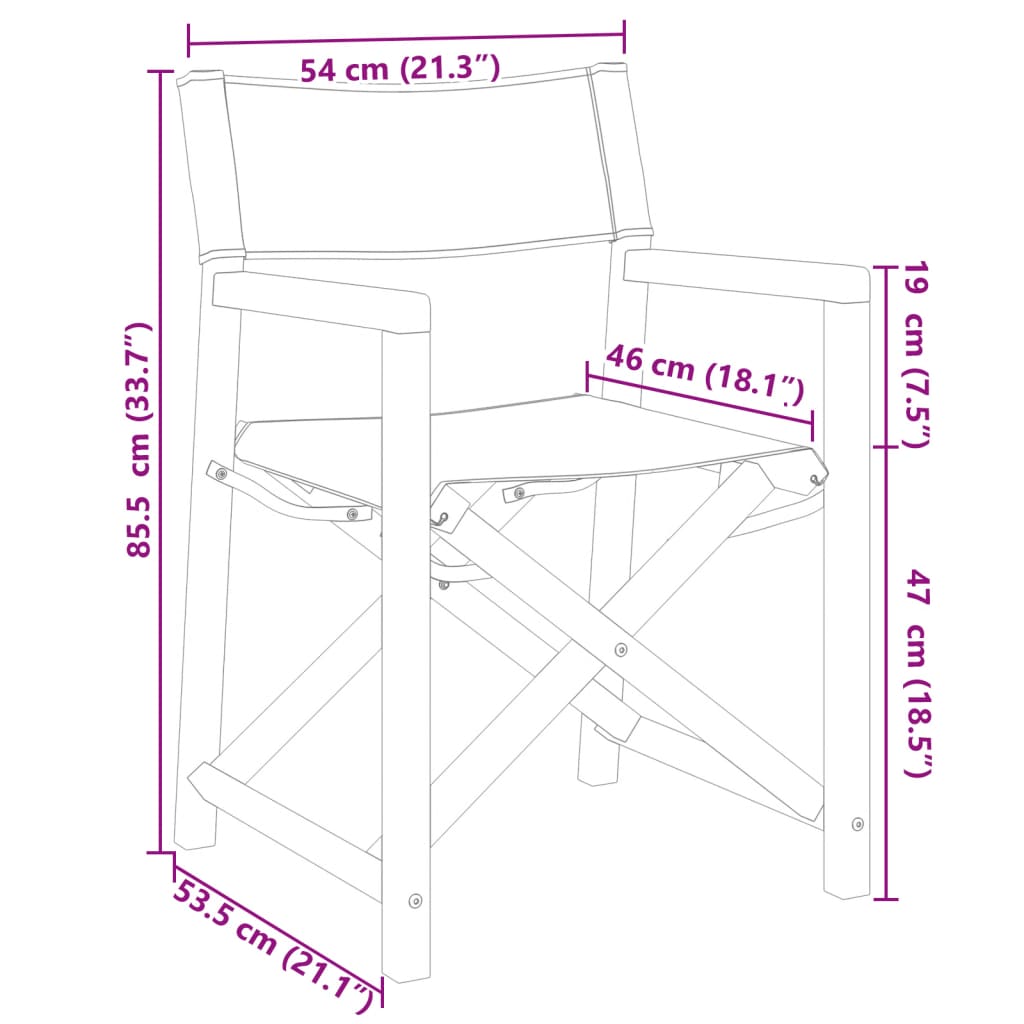 Klappbare Gartenstühle 8 Stk. Weiß Stoff