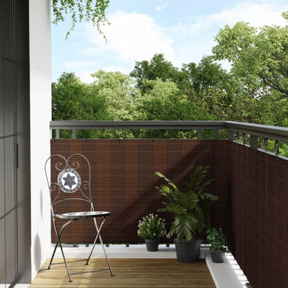 Balkon-Sichtschutz Poly Rattan