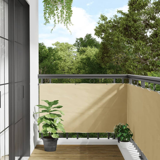 Balkon-Sichtschutz Pvc Creme