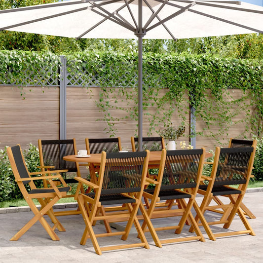 Gartenstühle 8 Stk. Klappbar Massivholz Akazie