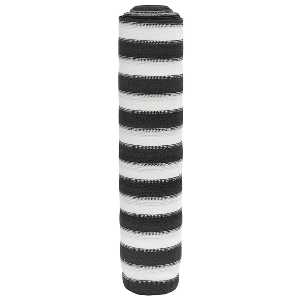 Zaunblende 2X50 M Hdpe 195 G/M² Anthrazit Und Weiß