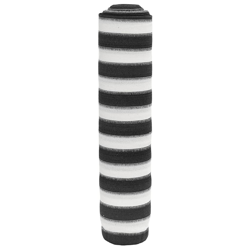 Zaunblende 2X50 M Hdpe 195 G/M² Anthrazit Und Weiß