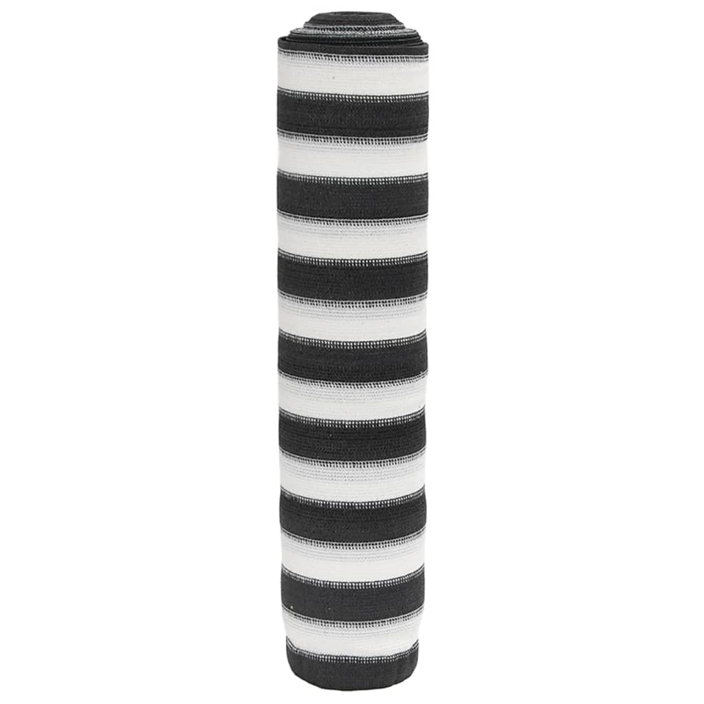 Zaunblende 2X50 M Hdpe 195 G/M² Anthrazit Und Weiß