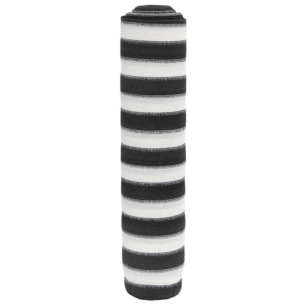 Zaunblende 2X50 M Hdpe 195 G/M² Anthrazit Und Weiß