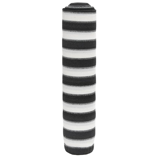 Zaunblende 2X50 M Hdpe 195 G/M² Anthrazit Und Weiß
