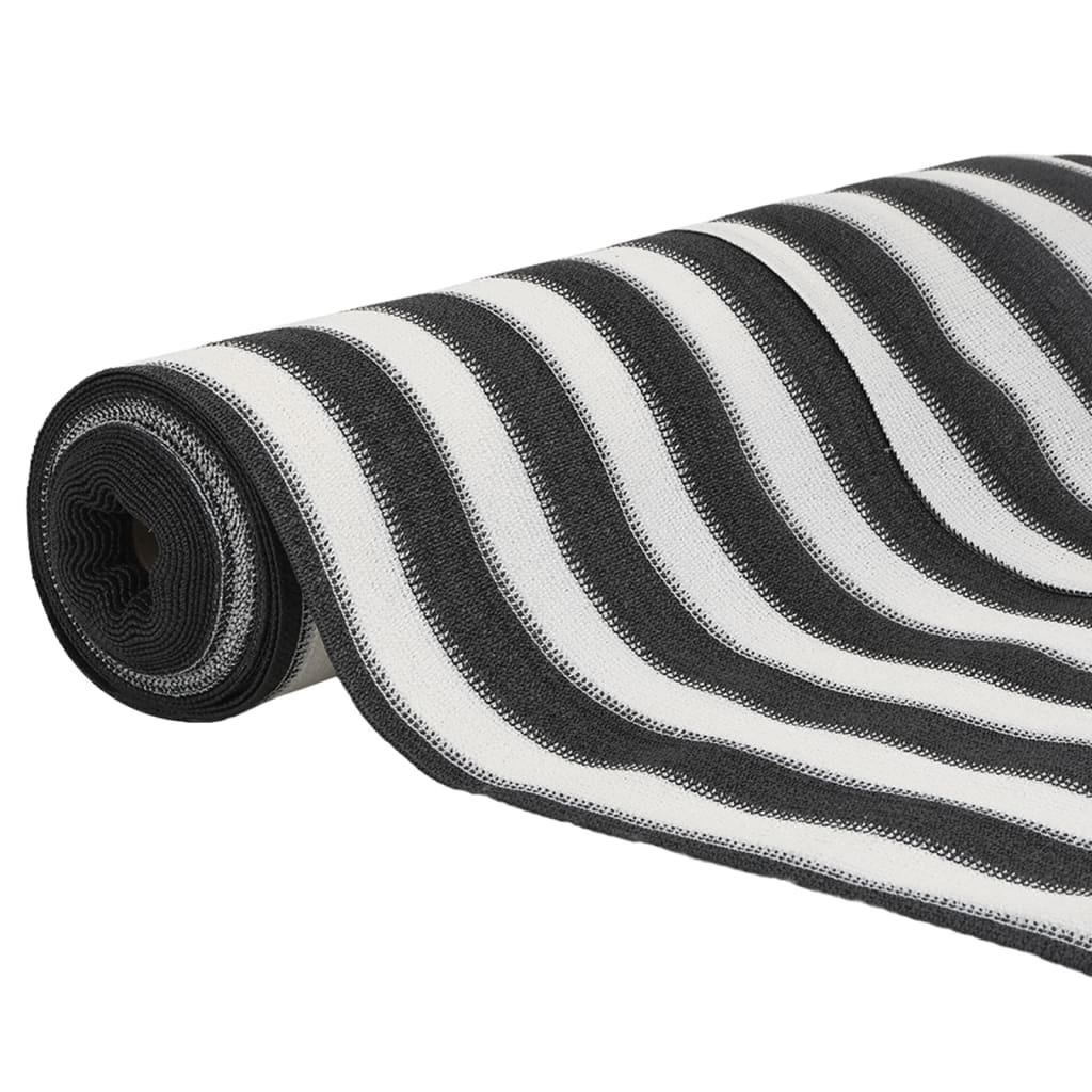 Zaunblende 2X50 M Hdpe 195 G/M² Anthrazit Und Weiß