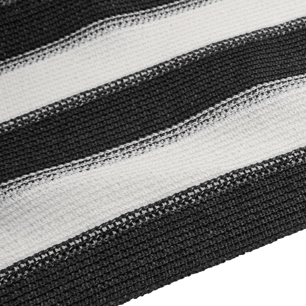 Zaunblende 2X50 M Hdpe 195 G/M² Anthrazit Und Weiß