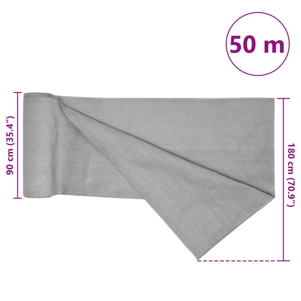 Zaunblende 1,8X50 M Hdpe 195 G/M² Hellgrau
