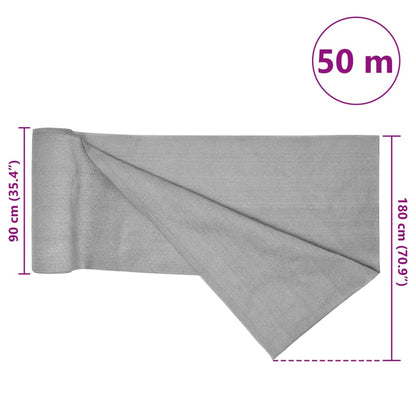 Zaunblende 1,8X50 M Hdpe 195 G/M² Hellgrau