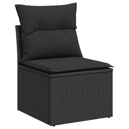 13-Tlg. Garten-Sofagarnitur Mit Kissen Poly Rattan