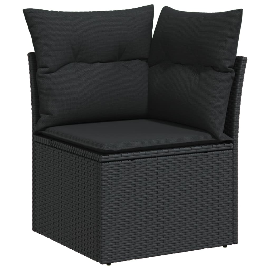 13-Tlg. Garten-Sofagarnitur Mit Kissen Poly Rattan
