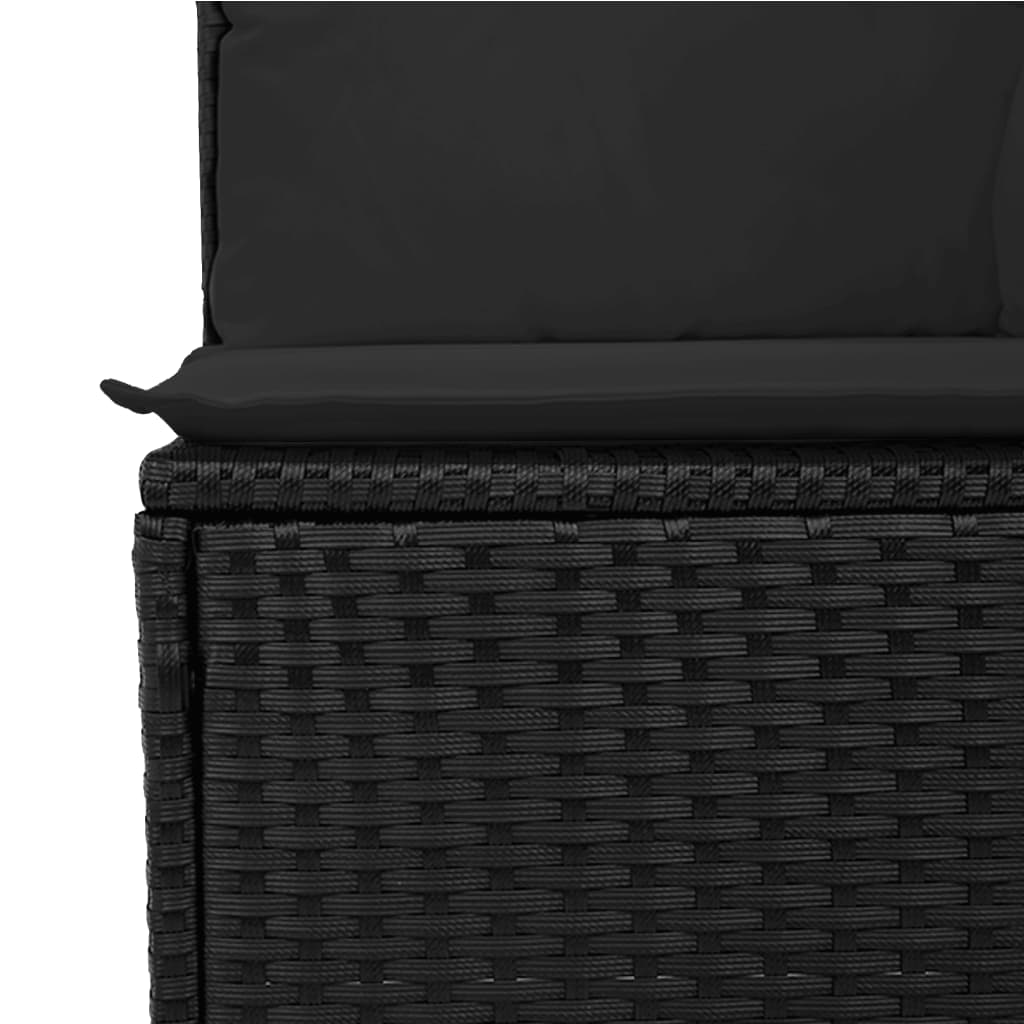 13-Tlg. Garten-Sofagarnitur Mit Kissen Poly Rattan