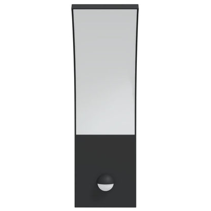 Led-Außenwandleuchten Mit Sensor 2 Stk. Aludruckguss Schwarz