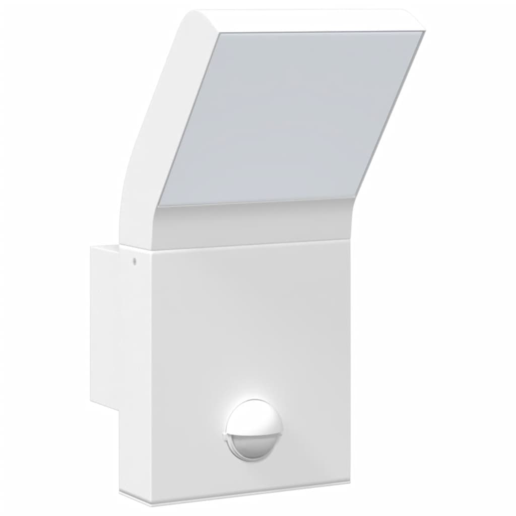 Led-Außenwandleuchten Mit Sensor 2 Stk. Aludruckguss Weiß