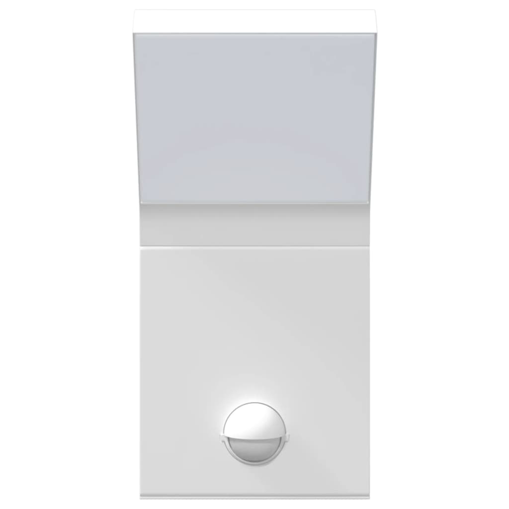 Led-Außenwandleuchten Mit Sensor 2 Stk. Aludruckguss Weiß