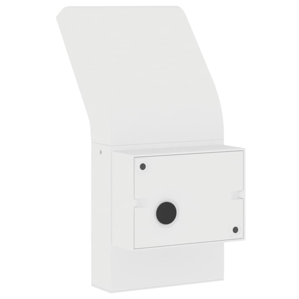Led-Außenwandleuchten Mit Sensor 2 Stk. Aludruckguss Weiß
