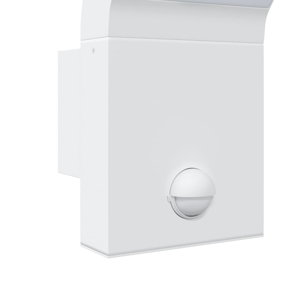 Led-Außenwandleuchten Mit Sensor 2 Stk. Aludruckguss Weiß