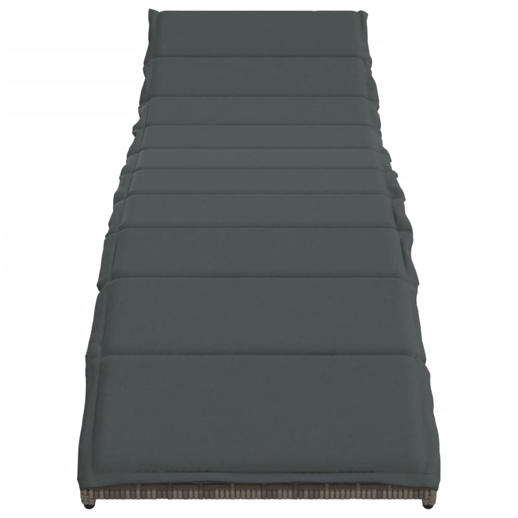 Sonnenliegen 2 Stk. Mit Auflagen Poly Rattan