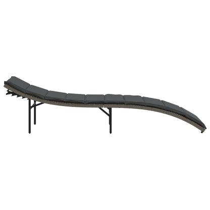 Sonnenliegen 2 Stk. Mit Auflagen Poly Rattan