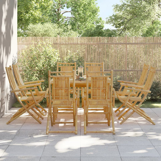 Gartenstühle 8 Stk. Klappbar 53X66X99 Cm Bambus