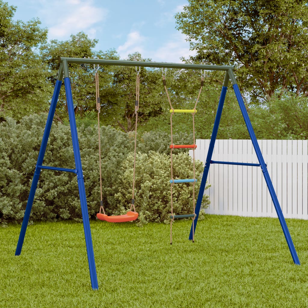 Schaukel-Set Mit Schaukelsitz Kletterschaukel Und Nestschaukel