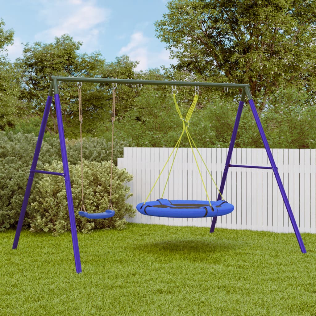 Schaukel-Set Mit Schaukelsitz Kletterschaukel Und Nestschaukel