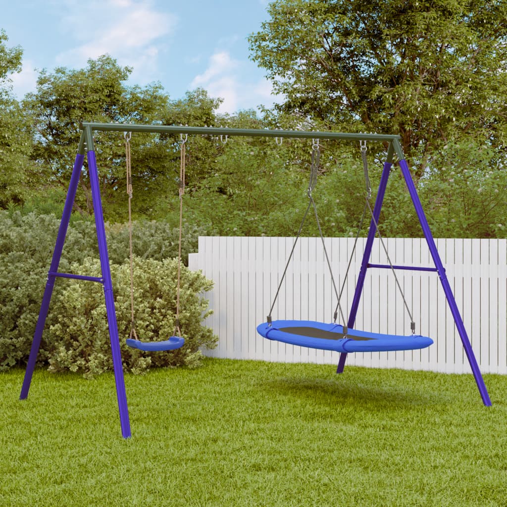 Schaukel-Set Mit Schaukelsitz Kletterschaukel Und Nestschaukel