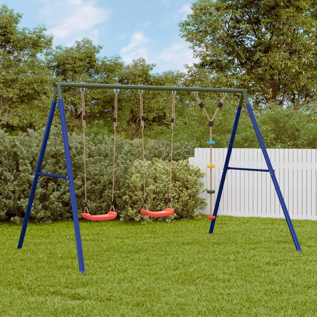 Schaukel-Set Mit Schaukelsitz Kletterschaukel Und Nestschaukel