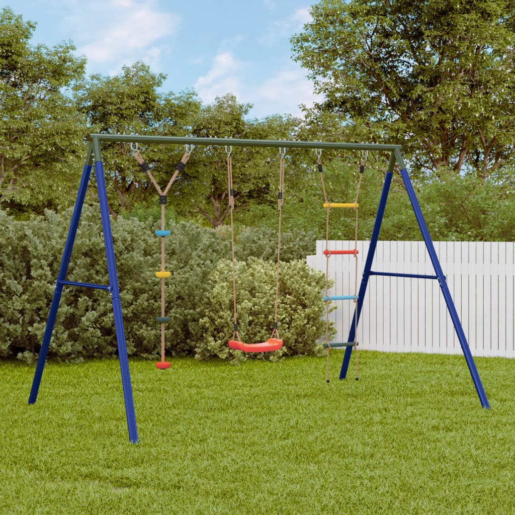 Schaukel-Set Mit Schaukelsitz Kletterschaukel Und Nestschaukel