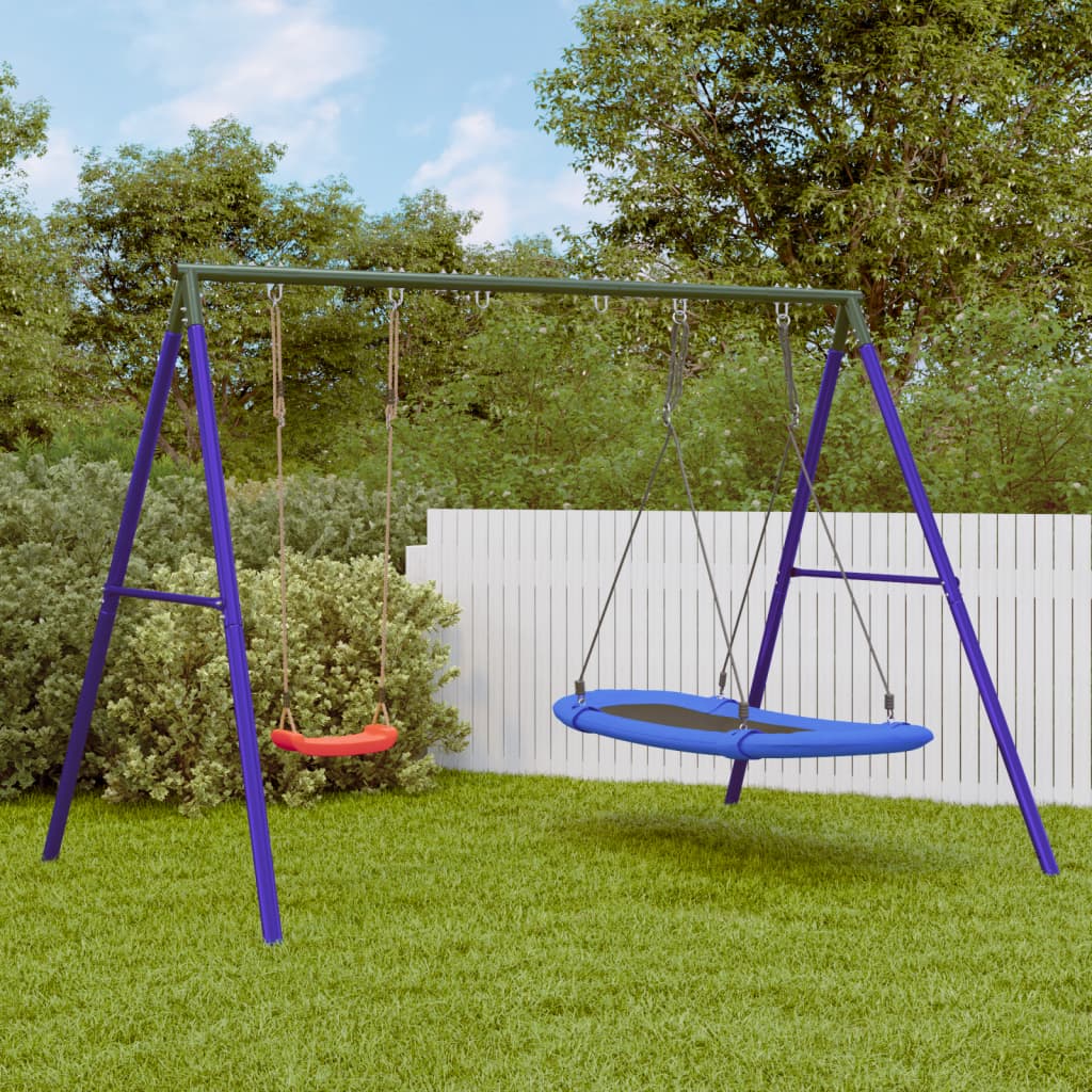 Schaukel-Set Mit Schaukelsitz Kletterschaukel Und Nestschaukel