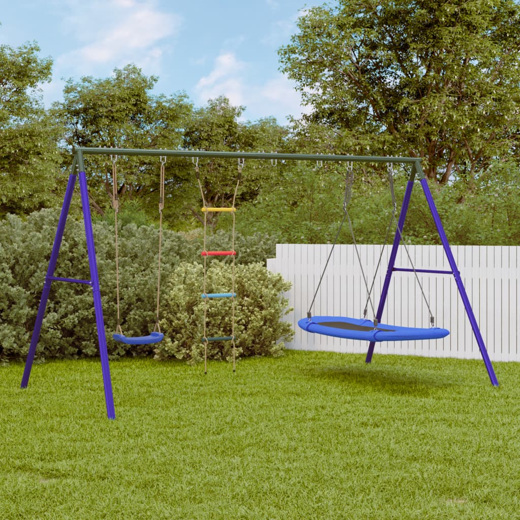 Schaukel-Set Mit Schaukelsitz Kletterschaukel Und Nestschaukel