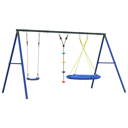 Schaukel-Set Mit Schaukelsitz Kletterschaukel Und Nestschaukel