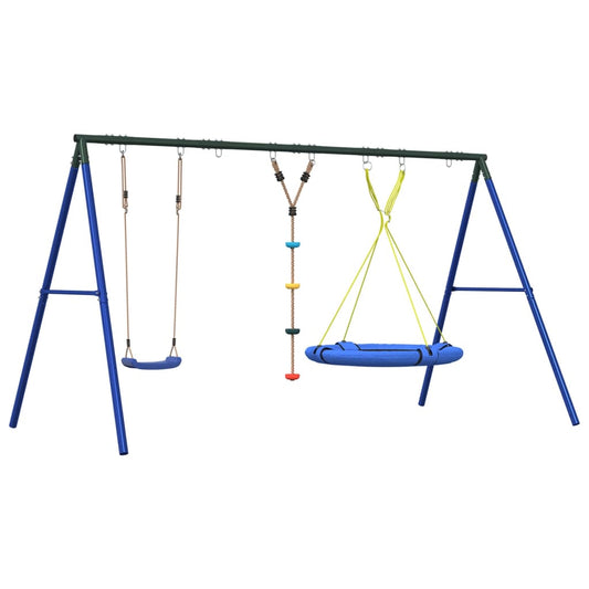 Schaukel-Set Mit Schaukelsitz Kletterschaukel Und Nestschaukel