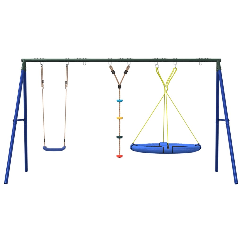 Schaukel-Set Mit Schaukelsitz Kletterschaukel Und Nestschaukel