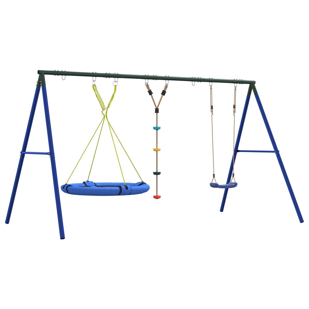 Schaukel-Set Mit Schaukelsitz Kletterschaukel Und Nestschaukel