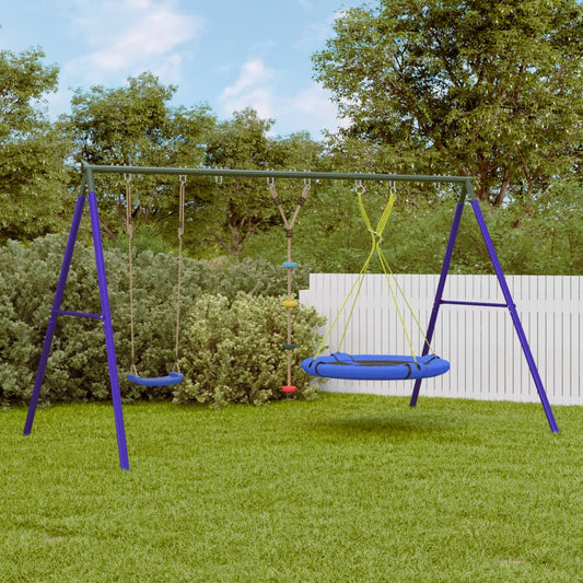 Schaukel-Set Mit Schaukelsitz Kletterschaukel Und Nestschaukel