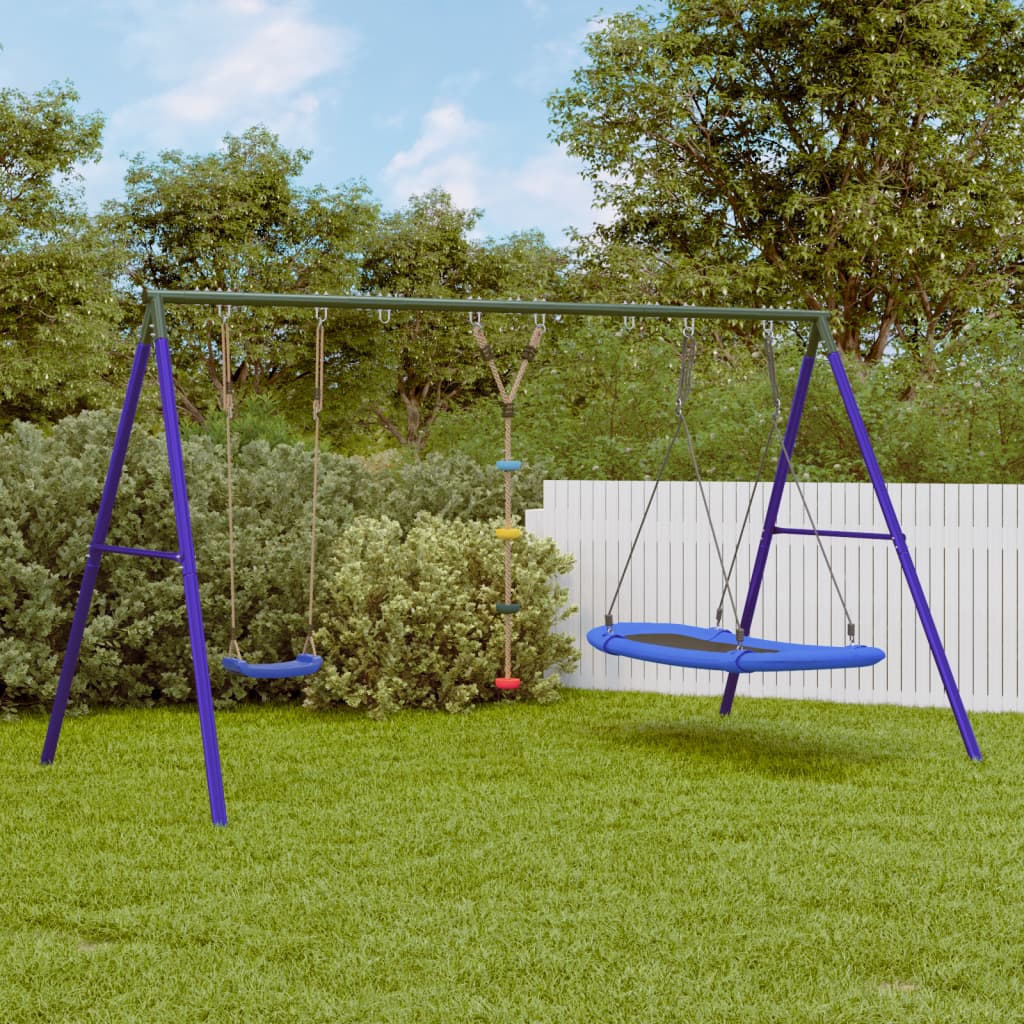 Schaukel-Set Mit Schaukelsitz Kletterschaukel Und Nestschaukel