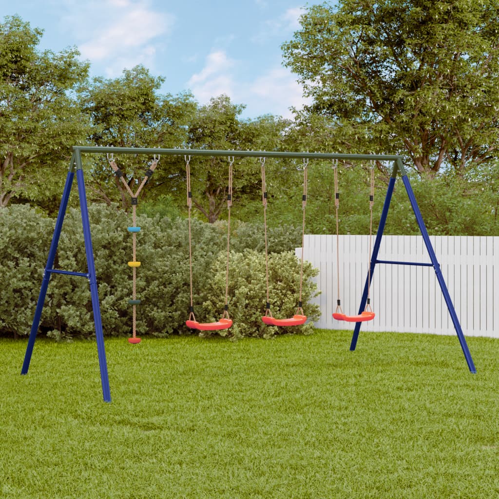Schaukel-Set Mit Schaukelsitz Kletterschaukel Und Nestschaukel