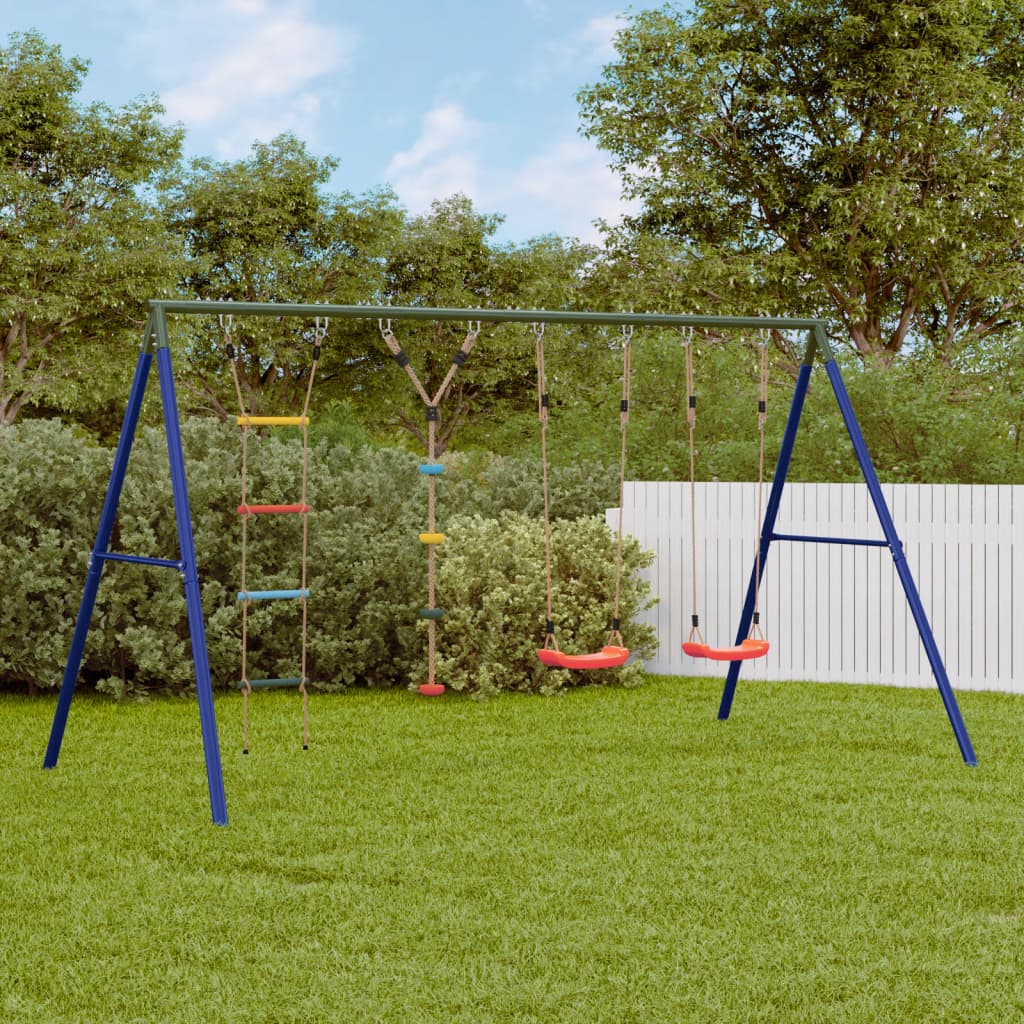 Schaukel-Set Mit Schaukelsitz Kletterschaukel Und Nestschaukel