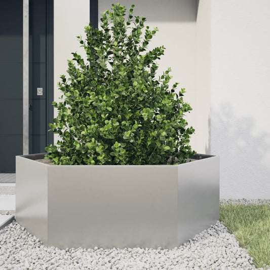 Pflanzkübel Sechseckig 138X120X45 Edelstahl