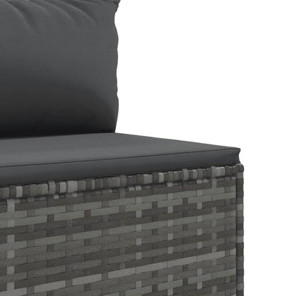 10-Tlg. Garten-Sofagarnitur Mit Kissen Poly Rattan