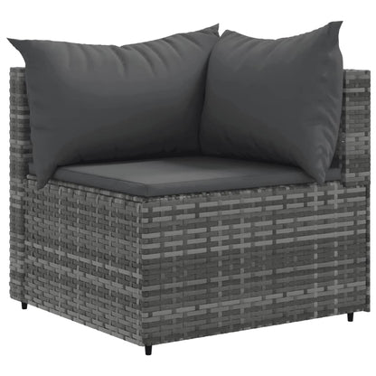 10-Tlg. Garten-Sofagarnitur Mit Kissen Poly Rattan