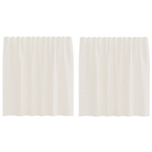Voile Vorhänge Mit Lasche 2 Stk. Creme
