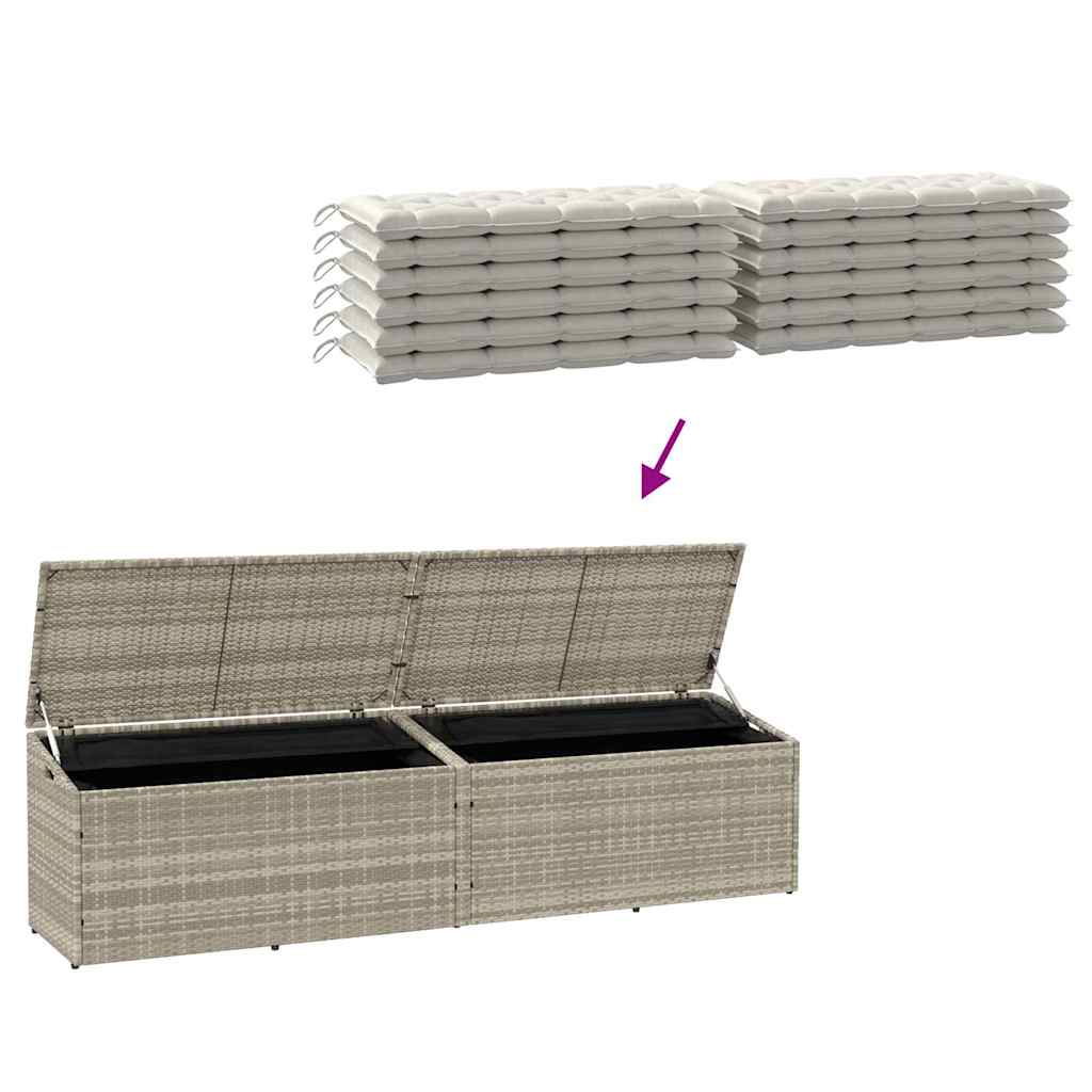 Garten-Auflagenbox Poly Rattan