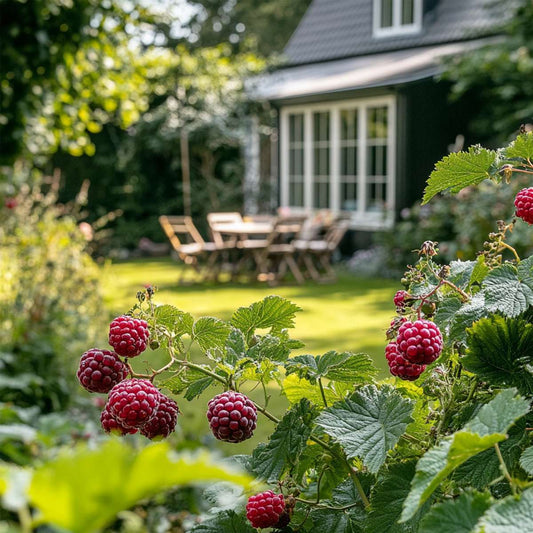 Florastore Taybeere - 3 Stk - Rubus 'Tayberry' - Höhe 25-40Cm - ⌀9Cm