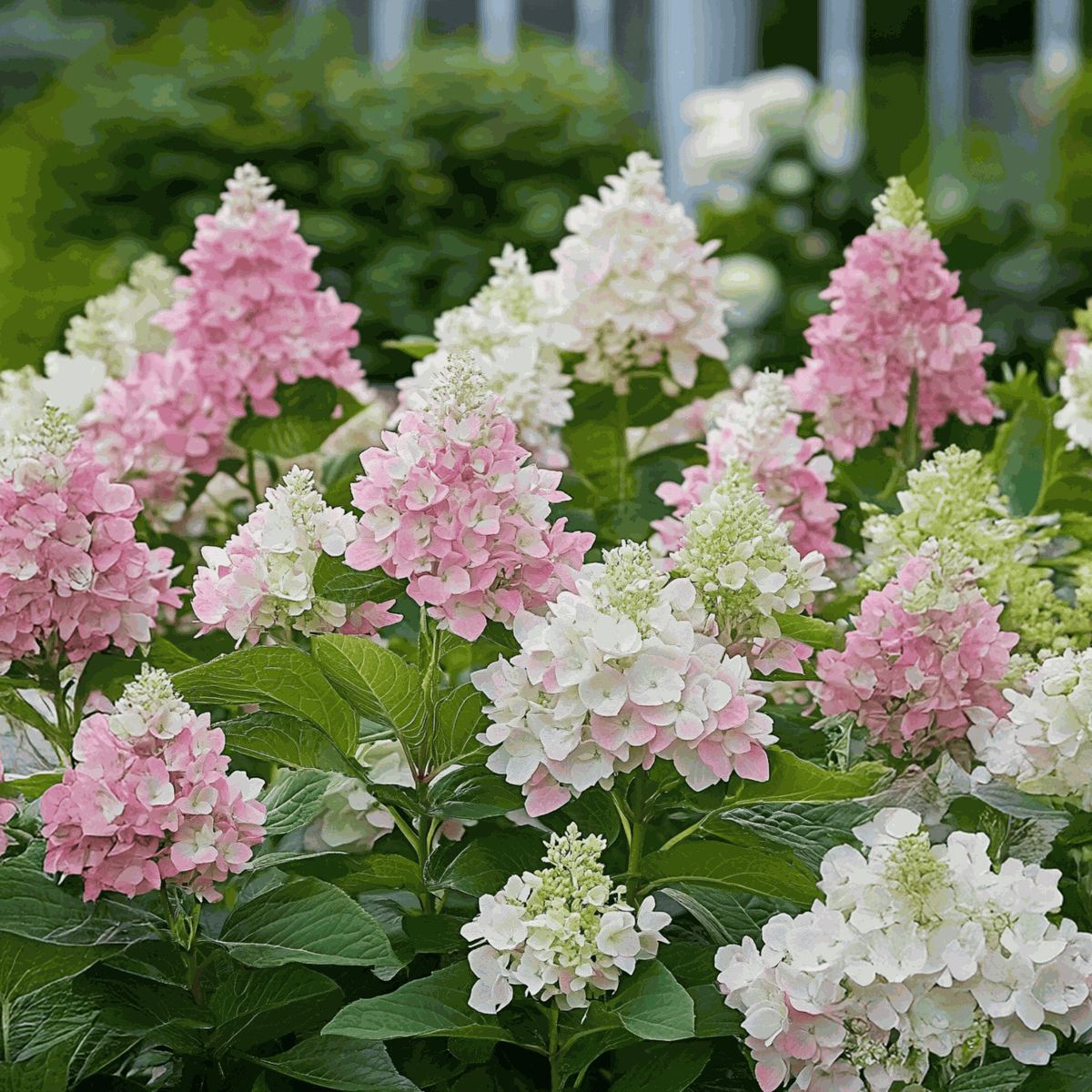 Florastore Hortensie - 4 Stk - Hydrangea Paniculata 'Pinky Winky' - Höhe 25-40Cm - ⌀19Cm