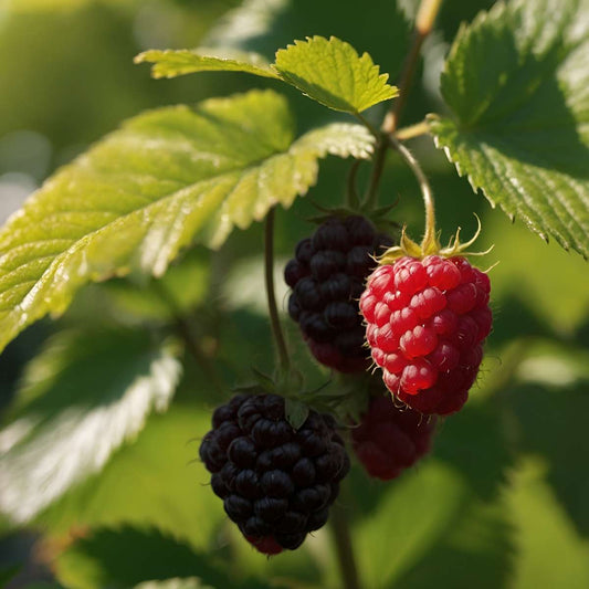 Florastore Himbeerpflanze - 4 Stk - Rubus Idaeus 'Malling Promise' - Höhe 50-60Cm - ⌀15Cm