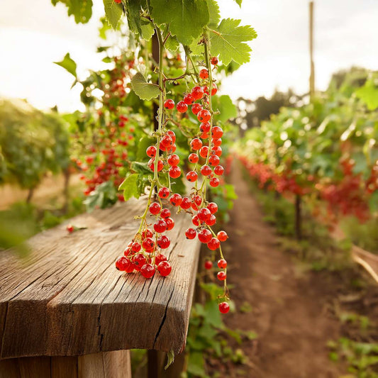 Florastore Rote Johannisbeere - 2 Stk - Ribes Rubrum 'J. Van Tets' - Höhe 50-60Cm - ⌀15Cm